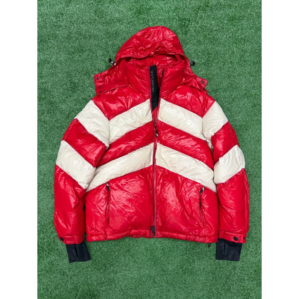 Moncler Grenoble Golzern Giubotto Down Jacket Red White Size 3